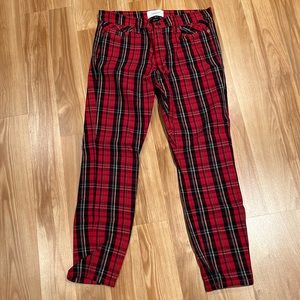 Plaid jeans by current/ elliott